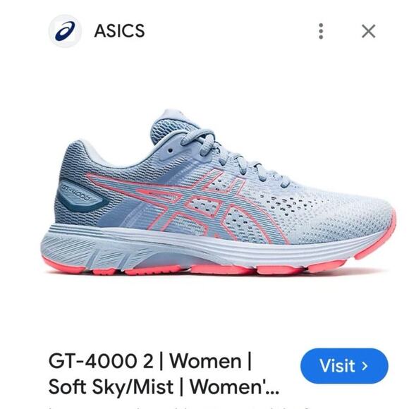 ASICS GT-4000 2 Running Shoes in Soft Sky/Mist Size 9.5 - Picture 10 of 16